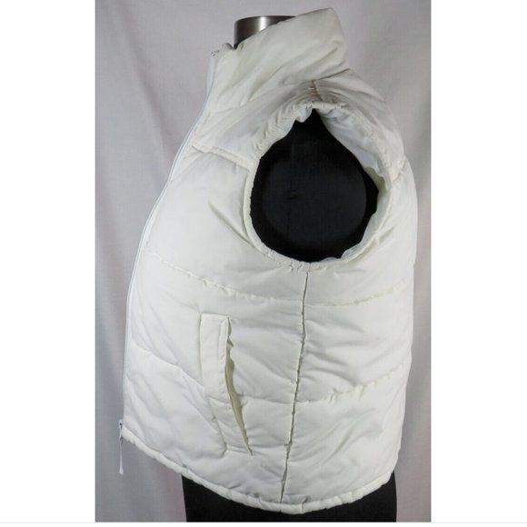 Stitch Trend White Puffer Vest Women's Medium - Picture 4 of 10